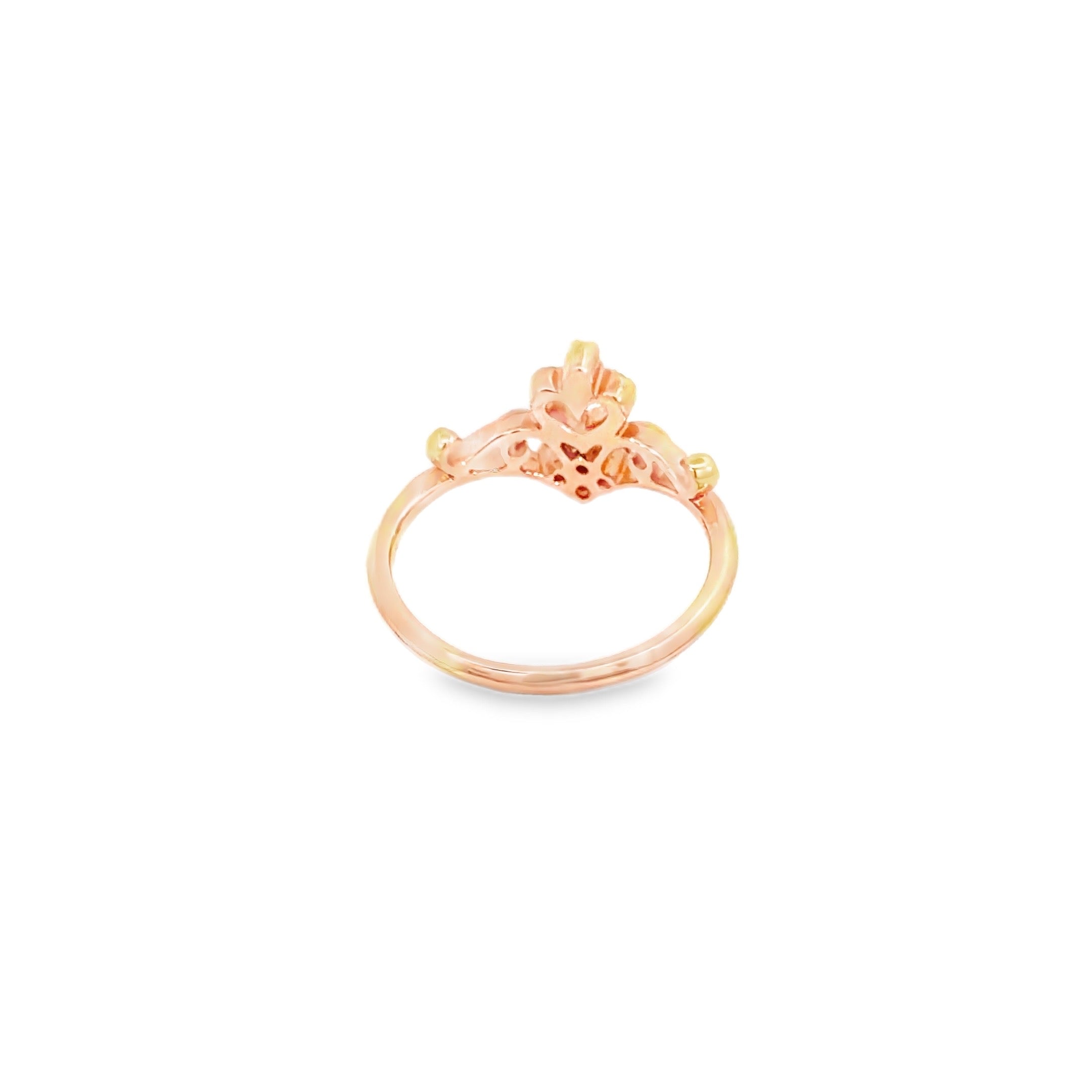 Diamond Filigree Tiara Ring · 18K Rose Gold