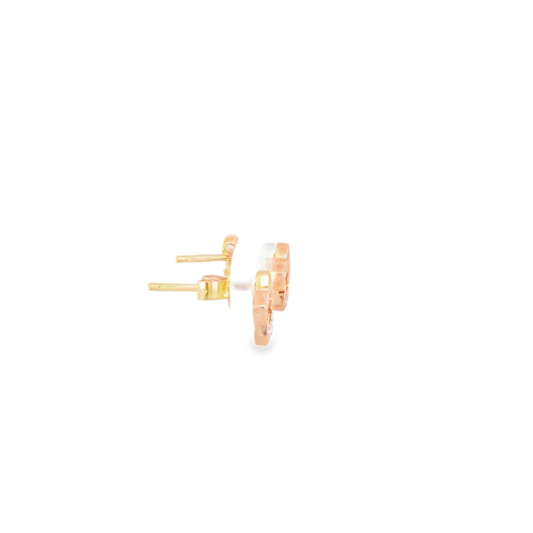 Open Star Diamond Studs · 18K Rose Gold