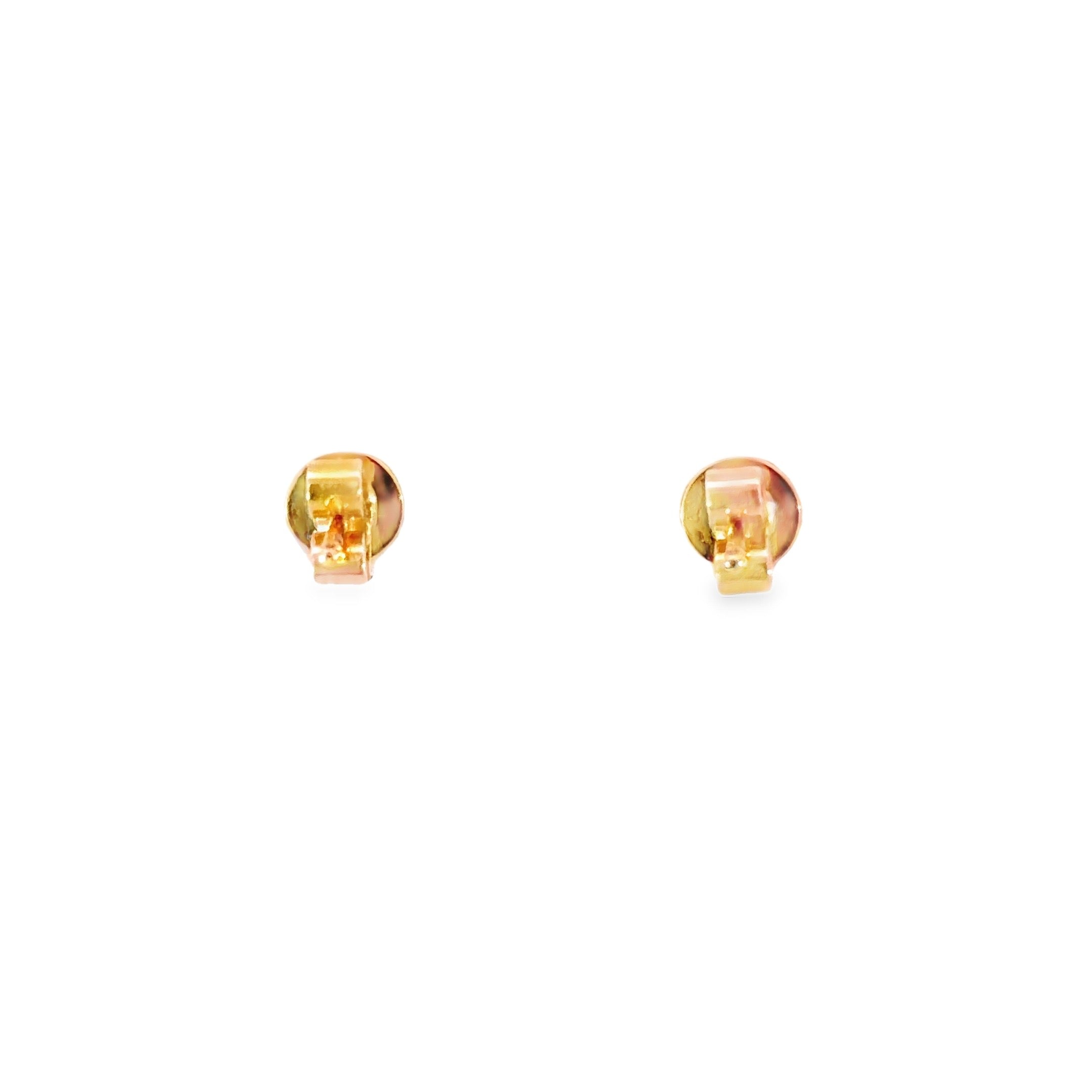 Open Heart Diamond Studs · 18K Rose Gold