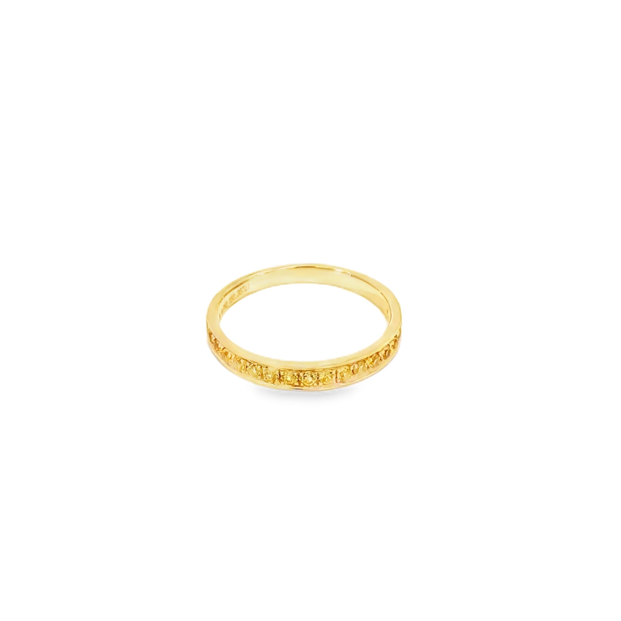 Golden Yellow Sapphire Eternity Ring · 18K Yellow Gold