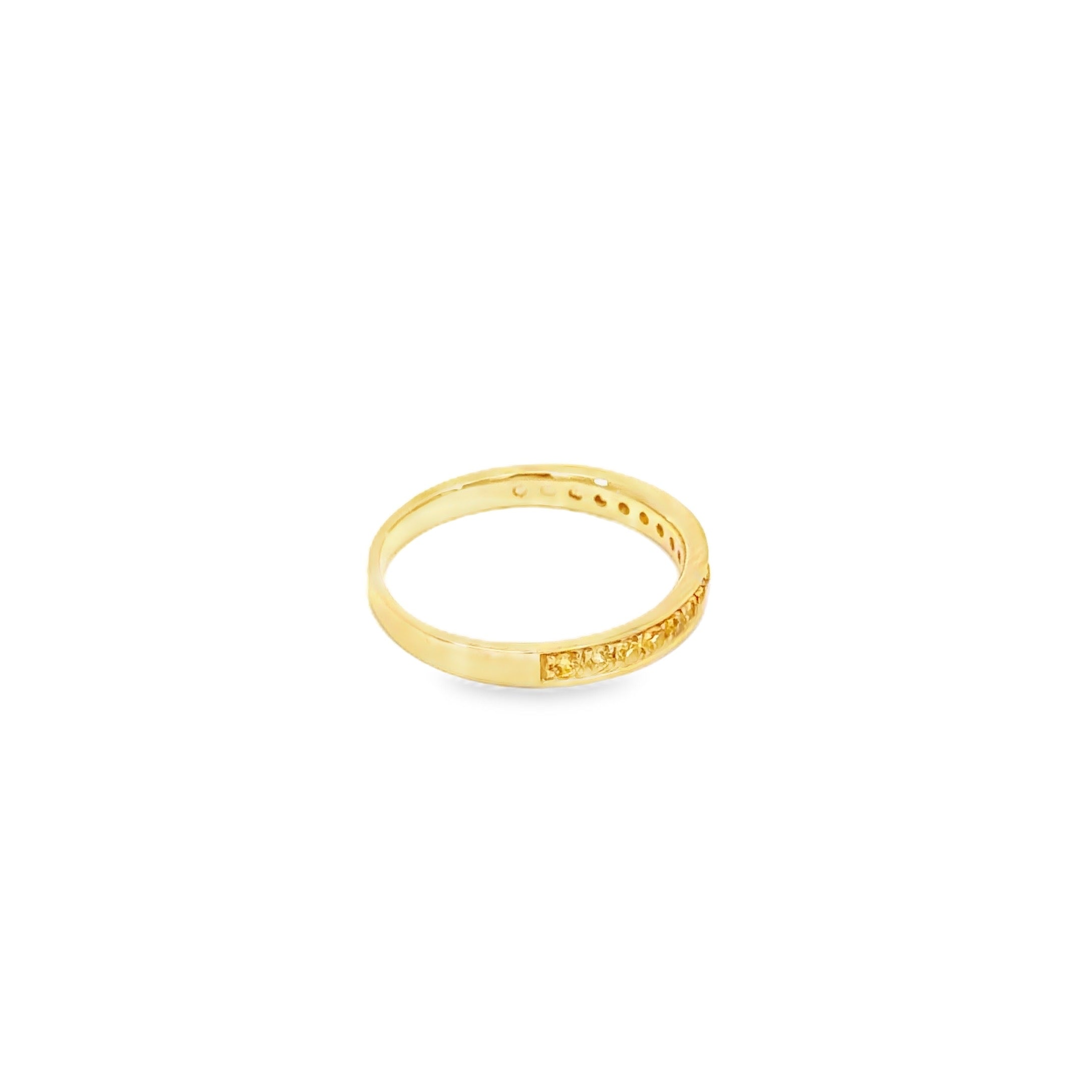 Golden Yellow Sapphire Eternity Ring · 18K Yellow Gold