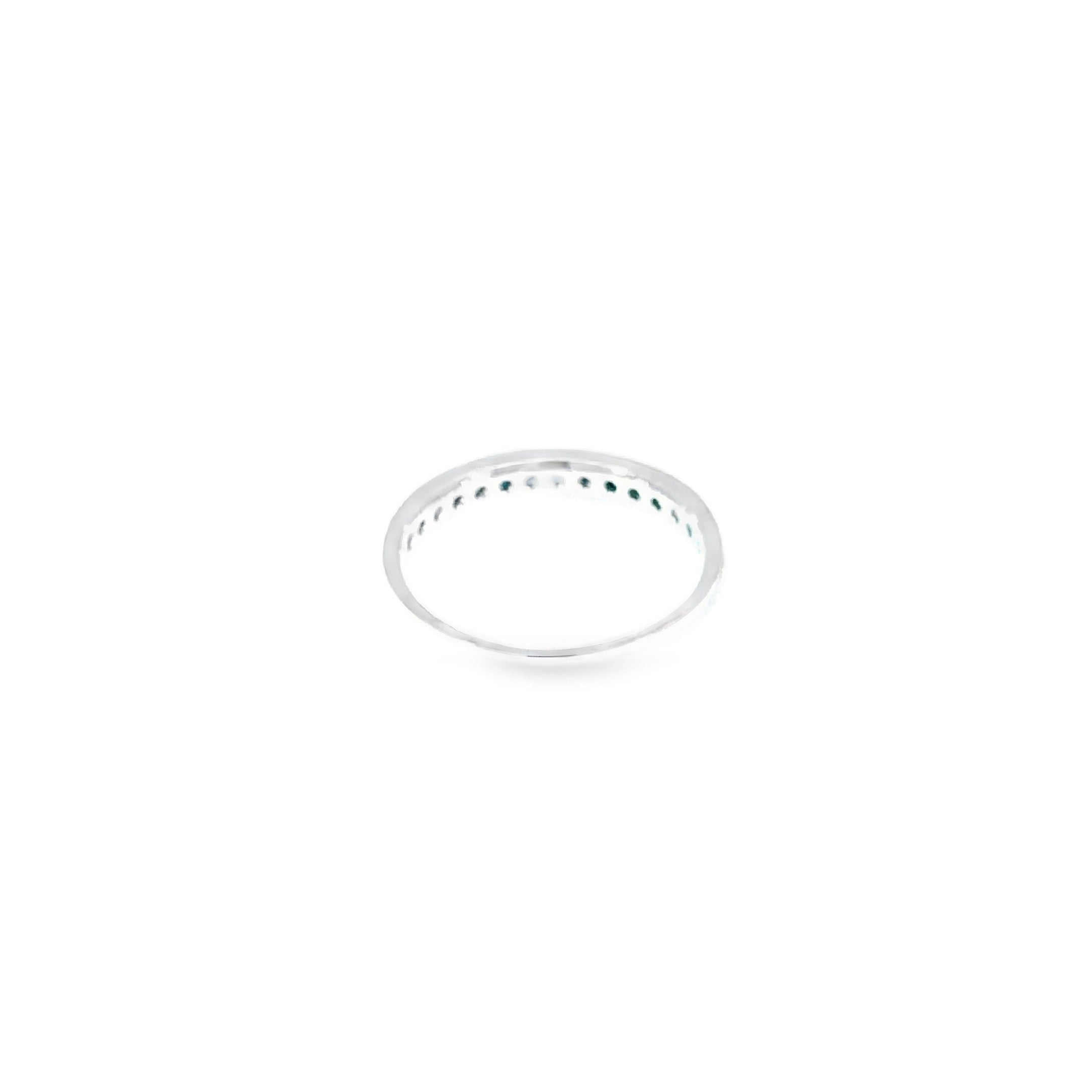 Royal Blue Sapphire Eternity Ring · 18K White Gold