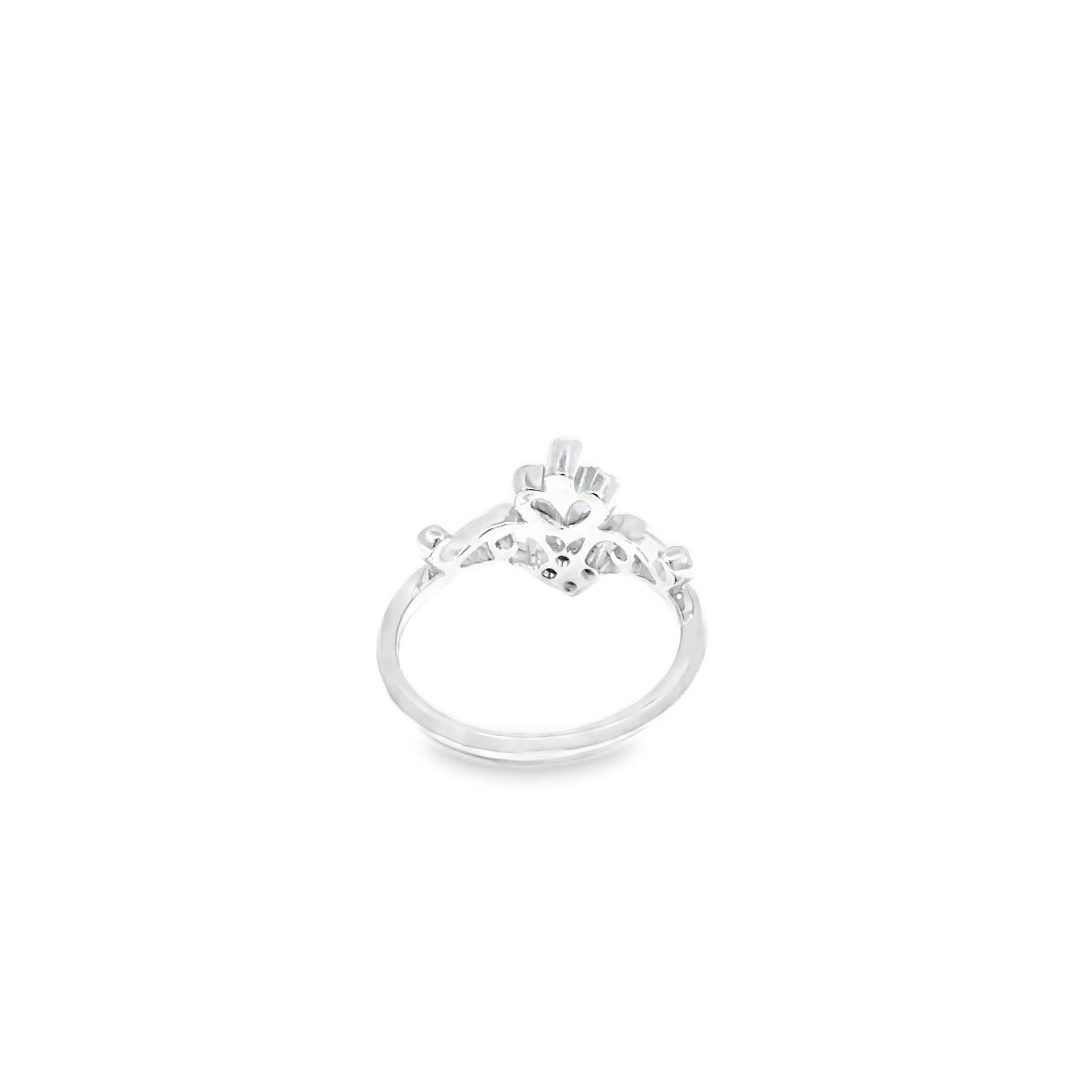 Diamond Crown Cocktail Ring · 18K White Gold