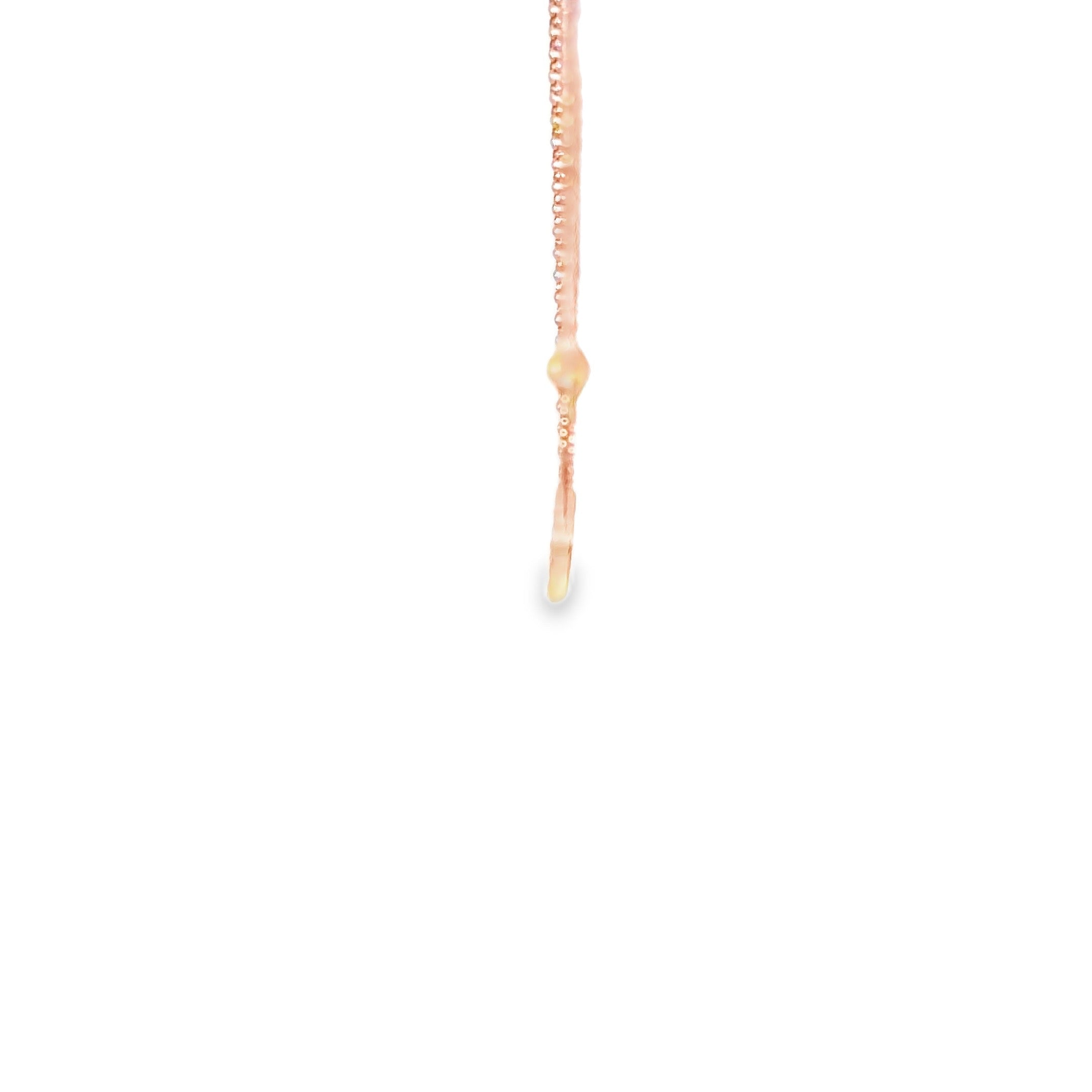 Diamond Pavé Heart Necklace · 18K Rose Gold